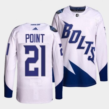 Men's Tampa Bay Lightning #21 Brayden Point 2022 White Stadium Series Breakaway Stitched Jersey Men's Tampa Bay Lightning #21 Brayden Point 2022 White Stadium Series Breakaway Stitched Jersey