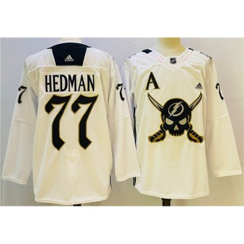 Men's Tampa Bay Lightning #77 Pat Maroon White Stitched Jersey Men's Tampa Bay Lightning #77 Pat Maroon White Stitched Jersey