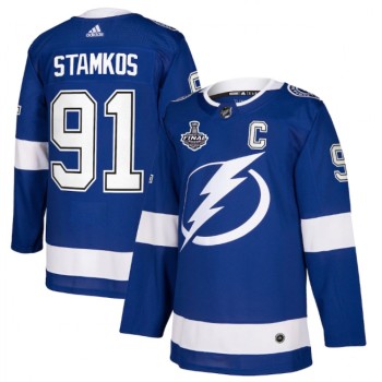 Men's Tampa Bay Lightning #91 Steven Stamkos 2021 Blue Stanley Cup Final Bound Stitched Jersey Men's Tampa Bay Lightning #91 Steven Stamkos 2021 Blue Stanley Cup Final Bound Stitched Jersey