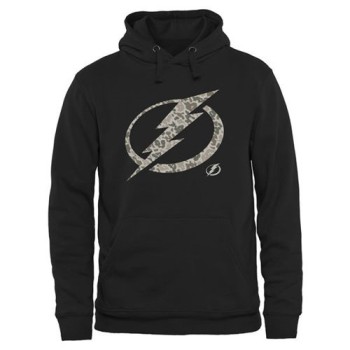 Men's Tampa Bay Lightning Black Rink Warrior Pullover Hoodie Men's Tampa Bay Lightning Black Rink Warrior Pullover Hoodie