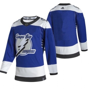 Men's Tampa Bay Lightning Blank 2021 Blue Reverse Retro Stitched Jersey Men's Tampa Bay Lightning Blank 2021 Blue Reverse Retro Stitched Jersey