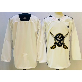 Men's Tampa Bay Lightning Blank White Stitched Jersey Men's Tampa Bay Lightning Blank White Stitched Jersey
