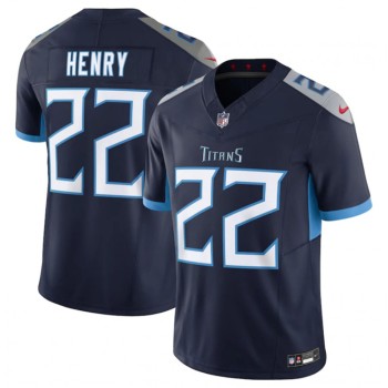 Men's Tennessee Titans #22 Derrick Henry Navy 2023 F.U.S.E Vapor Untouchable Stitched Jersey Men's Tennessee Titans #22 Derrick Henry Navy 2023 F.U.S.E Vapor Untouchable Stitched Jersey