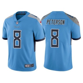 Men's Tennessee Titans #8 Adrian Peterson Blue Vapor Untouchable Stitched Jersey Men's Tennessee Titans #8 Adrian Peterson Blue Vapor Untouchable Stitched Jersey