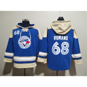 Men's Toronto Blue Jays #68 Jordan Romano Royal Ageless Must-Have Lace-Up Pullover Hoodie Men's Toronto Blue Jays #68 Jordan Romano Royal Ageless Must-Have Lace-Up Pullover Hoodie