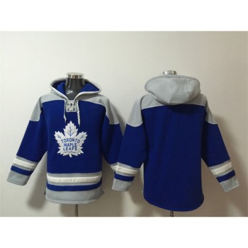 Men's Toronto Maple Leafs Blank Blue Ageless Must-Have Lace-Up Pullover Hoodie Men's Toronto Maple Leafs Blank Blue Ageless Must-Have Lace-Up Pullover Hoodie