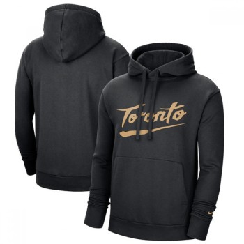 Men's Toronto Raptors 2021 Black City Edition Essential Logo Fleece Pullover Hoodie Men's Toronto Raptors 2021 Black City Edition Essential Logo Fleece Pullover Hoodie