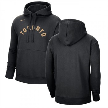 Men's Toronto Raptors Black 2022/23 City Edition Essential Pullover Hoodie Men's Toronto Raptors Black 2022/23 City Edition Essential Pullover Hoodie