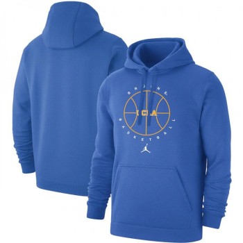 Men's UCLA Bruins Blue Basketball Icon Club Fleece Pullover Hoodie Men's UCLA Bruins Blue Basketball Icon Club Fleece Pullover Hoodie