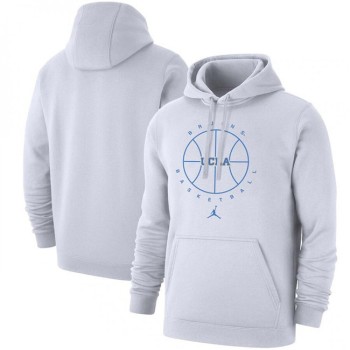 Men's UCLA Bruins White Basketball Icon Club Fleece Pullover Hoodie Men's UCLA Bruins White Basketball Icon Club Fleece Pullover Hoodie