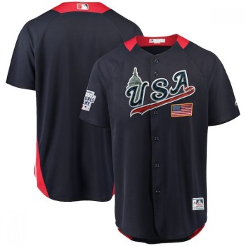 Men's USA Navy 2018 MLB All-Star Futures Game On-Field Team Jersey Men's USA Navy 2018 MLB All-Star Futures Game On-Field Team Jersey