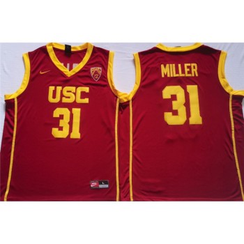Men's USC Trojans #31 Cheryl Miller Red Stitched Jersey