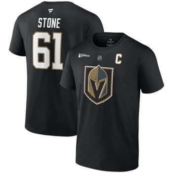 Men's Vegas Golden Knights #61 Mark Stone Black 2023 Stanley Cup Champions Name & Number T-Shirt Men's Vegas Golden Knights #61 Mark Stone Black 2023 Stanley Cup Champions Name & Number T-Shirt