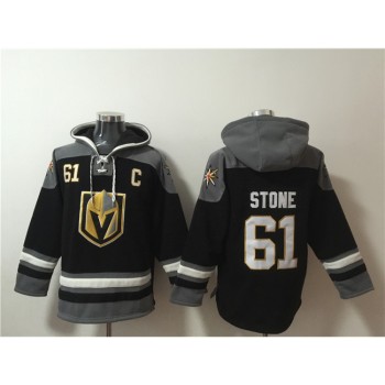 Men's Vegas Golden Knights #61 Mark Stone Black Ageless Must-Have Lace-Up Pullover Hoodie Men's Vegas Golden Knights #61 Mark Stone Black Ageless Must-Have Lace-Up Pullover Hoodie