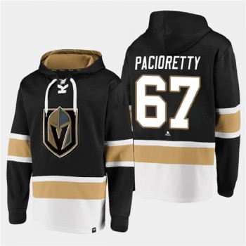 Men's Vegas Golden Knights #67 Max Pacioretty Black All Stitched Sweatshirt Hoodie Men's Vegas Golden Knights #67 Max Pacioretty Black All Stitched Sweatshirt Hoodie