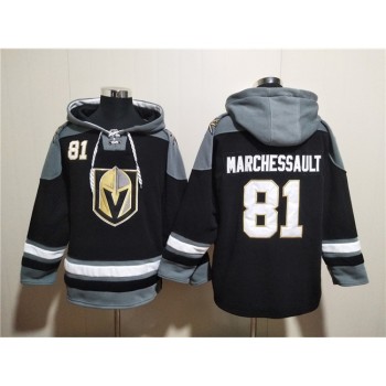 Men's Vegas Golden Knights #81 Jonathan Marchessault Black Ageless Must-Have Lace-Up Pullover Hoodie Men's Vegas Golden Knights #81 Jonathan Marchessault Black Ageless Must-Have Lace-Up Pullover Hoodie