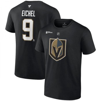 Men's Vegas Golden Knights #9 Jack Eichel Black 2023 Stanley Cup Champions Name & Number T-Shirt Men's Vegas Golden Knights #9 Jack Eichel Black 2023 Stanley Cup Champions Name & Number T-Shirt