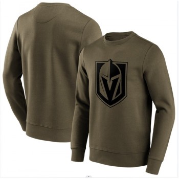 Men's Vegas Golden Knights Green Iconic Preferred Logo Graphic Crew Sweatshirt Men's Vegas Golden Knights Green Iconic Preferred Logo Graphic Crew Sweatshirt