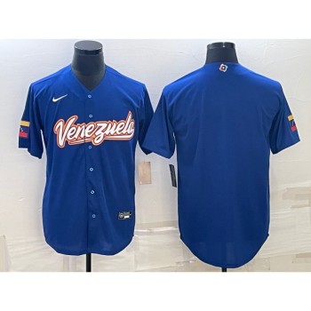 Men's Venezuela Baseball Blank 2023 Royal World Baseball Classic Stitched Jersey Men's Venezuela Baseball Blank 2023 Royal World Baseball Classic Stitched Jersey