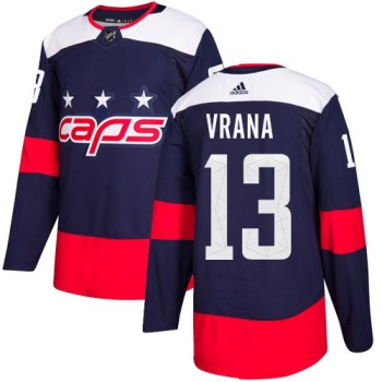 Men's Washington Capitals #13 Jakub Vrana Navy Blue Stitched NHL Jersey Men's Washington Capitals #13 Jakub Vrana Navy Blue Stitched NHL Jersey
