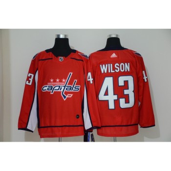 Men's Washington Capitals #43 Tom Wilson Red Stitched NHL Jersey Men's Washington Capitals #43 Tom Wilson Red Stitched NHL Jersey
