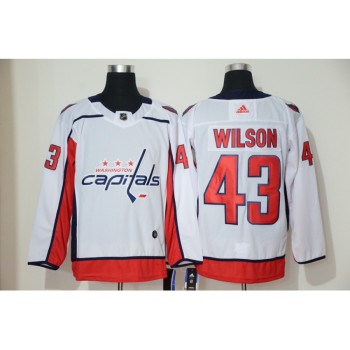 Men's Washington Capitals #43 Tom Wilson White Stitched NHL Jersey Men's Washington Capitals #43 Tom Wilson White Stitched NHL Jersey