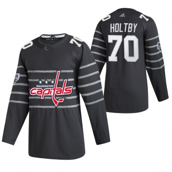 Men's Washington Capitals #70 Braden Holtby 2020 Grey All Star Stitched NHL Jersey Men's Washington Capitals #70 Braden Holtby 2020 Grey All Star Stitched NHL Jersey