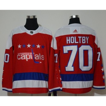 Men's Washington Capitals #70 Braden Holtby Red Stitched NHL Jersey Men's Washington Capitals #70 Braden Holtby Red Stitched NHL Jersey