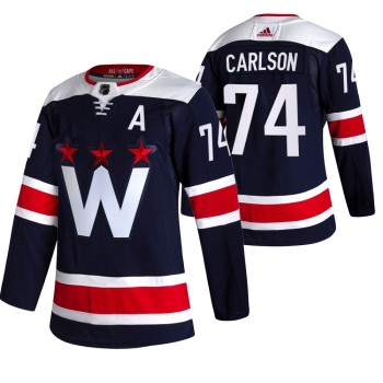 Men's Washington Capitals #74 John Carlson Navy Pro Stitched Jersey Men's Washington Capitals #74 John Carlson Navy Pro Stitched Jersey
