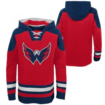 Men's Washington Capitals Blank Red Ageless Must-Have Lace-Up Pullover Hoodie Men's Washington Capitals Blank Red Ageless Must-Have Lace-Up Pullover Hoodie