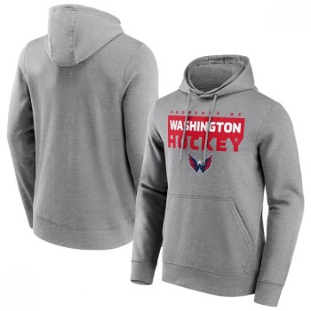 Men's Washington Capitals Grey Gain Ground Hoodie Men's Washington Capitals Grey Gain Ground Hoodie