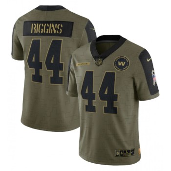 Men's Washington Football Team #44 John Riggins 2021 Olive Salute To Service Limited Stitched Jersey Men's Washington Football Team #44 John Riggins 2021 Olive Salute To Service Limited Stitched Jersey