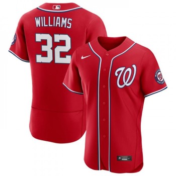 Men's Washington Nationals #32 Trevor Williams Red Flex Base Stitched MLB Jersey Men's Washington Nationals #32 Trevor Williams Red Flex Base Stitched MLB Jersey