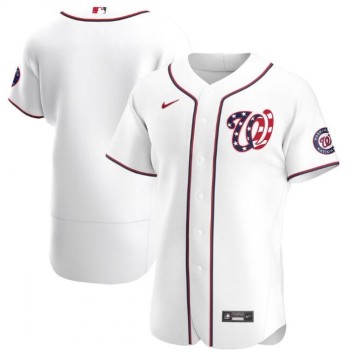 Men's Washington Nationals Blank New White Flex Base Stitched Jersey Men's Washington Nationals Blank New White Flex Base Stitched Jersey