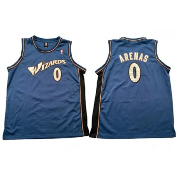 Men's Washington Wizards #0 Gilbert Arenas Blue Stitched Basketball Jersey Men's Washington Wizards #0 Gilbert Arenas Blue Stitched Basketball Jersey