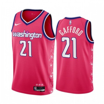 Men's Washington Wizards #21 Daniel Gafford 2022/23 Pink Cherry Blossom City Edition Limited Stitched Basketball Jersey Men's Washington Wizards #21 Daniel Gafford 2022/23 Pink Cherry Blossom City Edition Limited Stitched Basketball Jersey