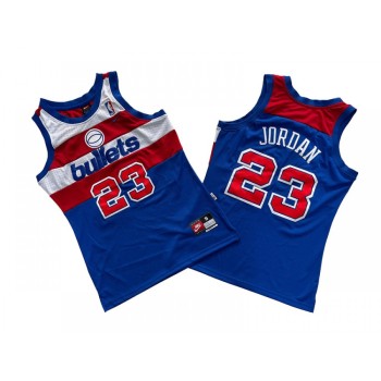 Men's Washington Wizards #23 Michael Jordan Blue/Red Throwback Stitched Jersey Men's Washington Wizards #23 Michael Jordan Blue/Red Throwback Stitched Jersey