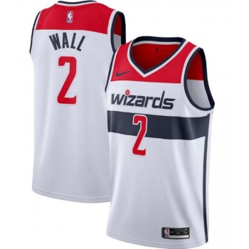 Men's Washington Wizards #2 John Wall White Association Edition Swingman Stitched Jersey Men's Washington Wizards #2 John Wall White Association Edition Swingman Stitched Jersey