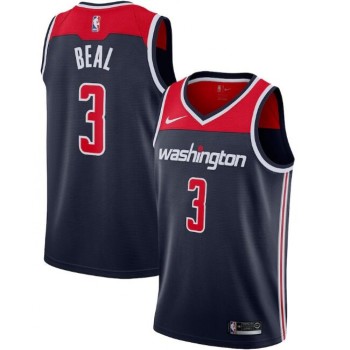 Men's Washington Wizards #3 Bradley Beal Navy Statement Edition Swingman Stitched Jersey Men's Washington Wizards #3 Bradley Beal Navy Statement Edition Swingman Stitched Jersey