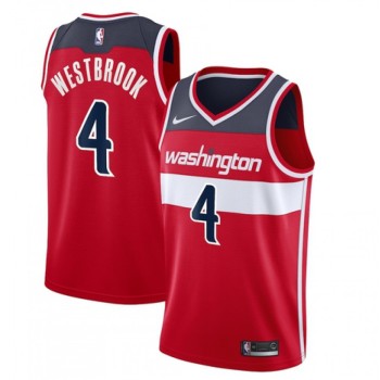 Men's Washington Wizards #4 Russell Westbrook Red Swingman Stitched Jersey Men's Washington Wizards #4 Russell Westbrook Red Swingman Stitched Jersey