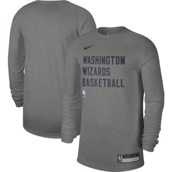 Men's Washington Wizards Heather Gray 2023/24 Legend On-Court Practice Long Sleeve T-Shirt Men's Washington Wizards Heather Gray 2023/24 Legend On-Court Practice Long Sleeve T-Shirt