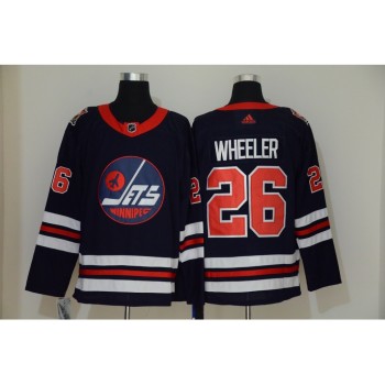 Men's Winnipeg Jets #26 Blake Wheeler Navy Stitched NHL Jersey Men's Winnipeg Jets #26 Blake Wheeler Navy Stitched NHL Jersey