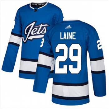 Men's Winnipeg Jets #29 Patrik Laine Blue Stitched NHL Jersey Men's Winnipeg Jets #29 Patrik Laine Blue Stitched NHL Jersey