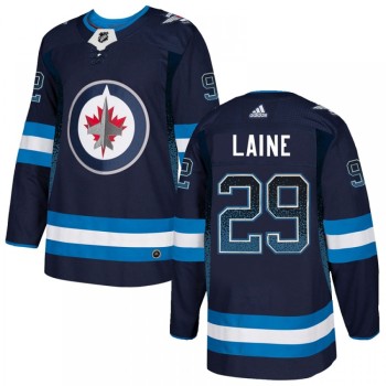 Men's Winnipeg Jets #29 Patrik Laine Navy Blue Drift Fashion Stitched NHL Jersey Men's Winnipeg Jets #29 Patrik Laine Navy Blue Drift Fashion Stitched NHL Jersey