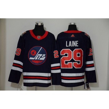 Men's Winnipeg Jets #29 Patrik Laine Navy Stitched NHL Jersey Men's Winnipeg Jets #29 Patrik Laine Navy Stitched NHL Jersey