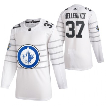 Men's Winnipeg Jets #37 Connor Hellebuyck 2020 White All Star Stitched NHL Jersey Men's Winnipeg Jets #37 Connor Hellebuyck 2020 White All Star Stitched NHL Jersey