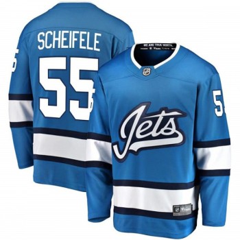 Men's Winnipeg Jets #55 Mark Scheifele Blue Stitched NHL Jersey Men's Winnipeg Jets #55 Mark Scheifele Blue Stitched NHL Jersey