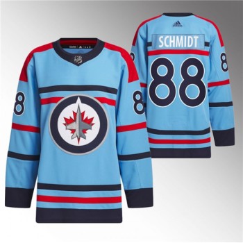 Men's Winnipeg Jets #88 Nate Schmidt Light Blue Anniversary Primegreen Stitched Jersey Men's Winnipeg Jets #88 Nate Schmidt Light Blue Anniversary Primegreen Stitched Jersey