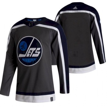 Men's Winnipeg Jets Blank 2021 Grey Reverse Retro Stitched Jersey Men's Winnipeg Jets Blank 2021 Grey Reverse Retro Stitched Jersey