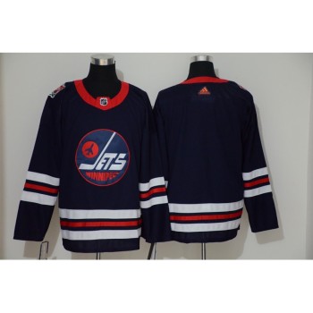 Men's Winnipeg Jets Blank Navy Stitched NHL Jersey Men's Winnipeg Jets Blank Navy Stitched NHL Jersey